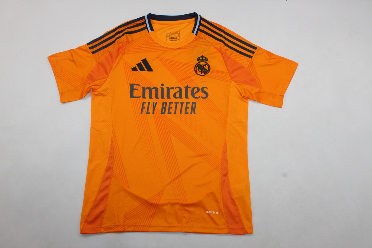 AAA Quality Real Madrid 24/25 Away Orange Soccer Jerseys